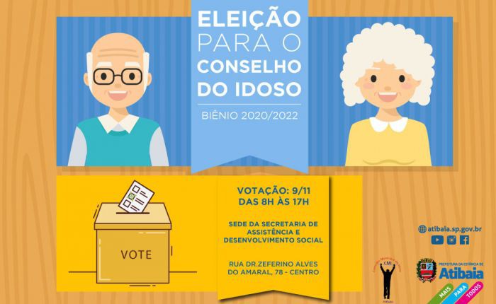 ELEIÇÃO DO CONSELHO MUNICIPAL DO IDOSO ACONTECE HOJE