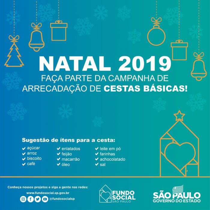 ATIBAIA É PARCEIRA EM CAMPANHA DE NATAL DO FUNDO SOCIAL DO ESTADO